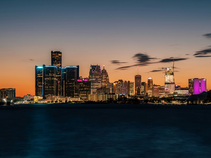 Detroit skyline - TEPS headquarters region